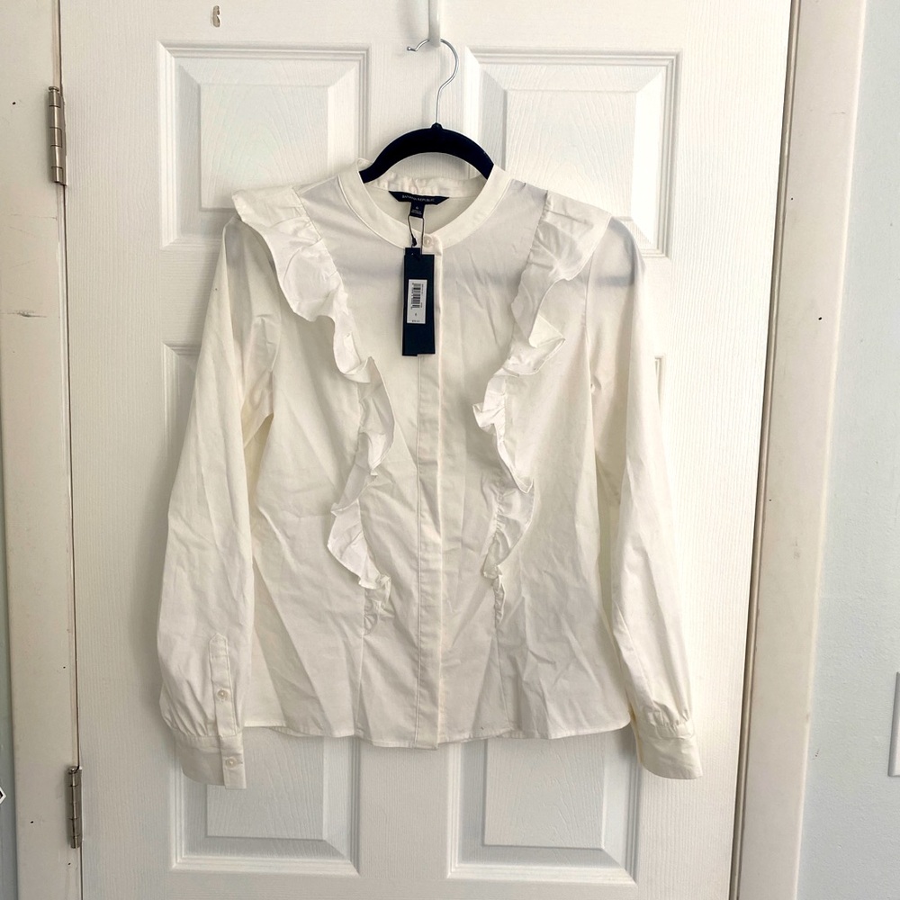 Banana Republic Ruffle Blouse